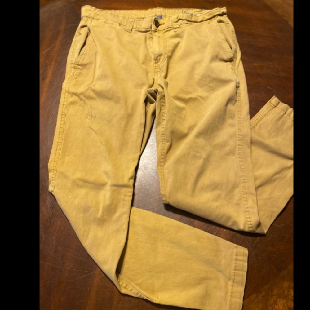 George Slim Men’s Jeans in Mustard Yellow